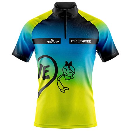 CAMISA CICLISMO MASCULINA MOUNTAIN BIKE MANGA CURTA CASAL ATÉ O MUNDO ACABAR