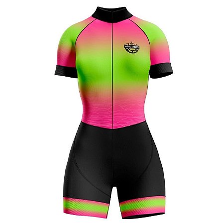 MACAQUINHO CICLISMO MOUNTAIN BIKE FEMININO FORRO EM GEL RKC DEGRADÊ