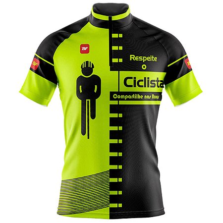 CAMISA CICLISMO MASCULINA MOUNTAIN BIKE MANGA CURTA BE FAST RESPEITE O CICLISTA