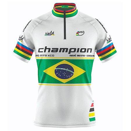 CAMISA CICLISMO MASCULINA MOUNTAIN BIKE MANGA CURTA BE FAST CHAMPION BRASIL