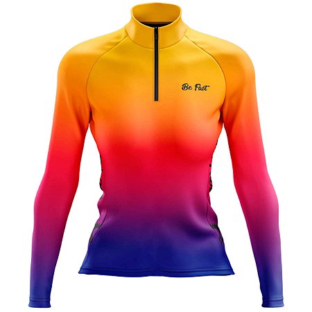 CAMISA CICLISMO FEMININA MOUNTAIN BIKE MANGA LONGA INFINITY UV+50