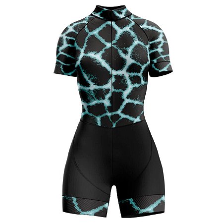 MACAQUINHO CICLISMO MOUNTAIN BIKE FEMININO FORRO EM GEL RKC ZEBRA