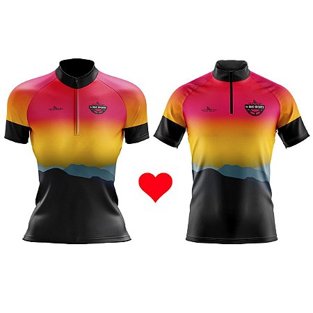 KIT CASAL CAMISA CICLISMO DIA DOS NAMORADOS RKC CASAL QUE ORA JUNTO