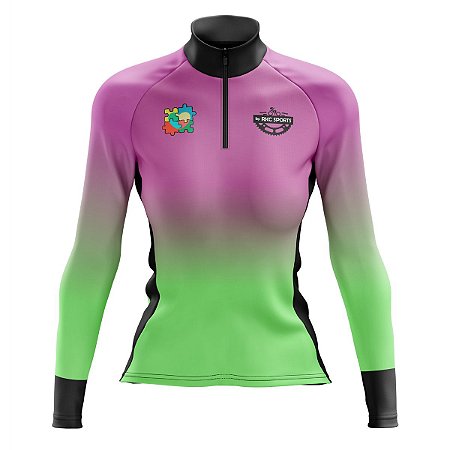 CAMISA DE CICLISMO AUTISMO VERDE ARVORE