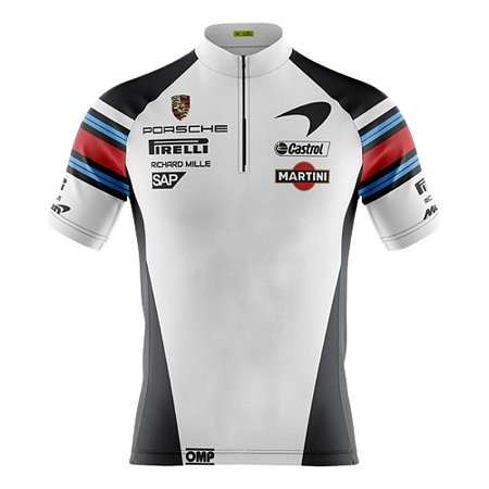 CAMISA CICLISMO  MASCULINA MANGA CURTA MARTINI PRETA