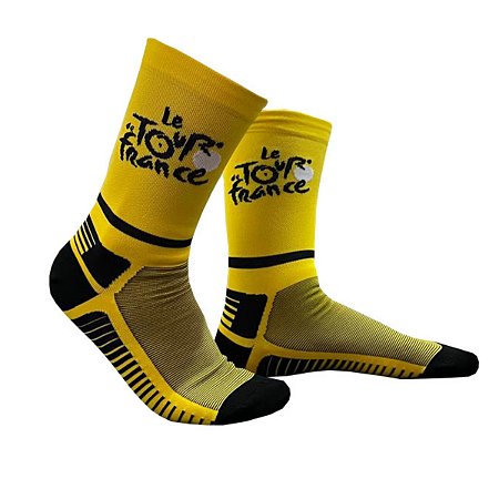 Meia Ciclismo Mtb Cano Longo Tour de France Amarela