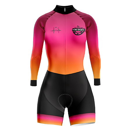 MACAQUINHO CICLISMO FEMININO ANJO MANGA LONGA RKC SPORTS