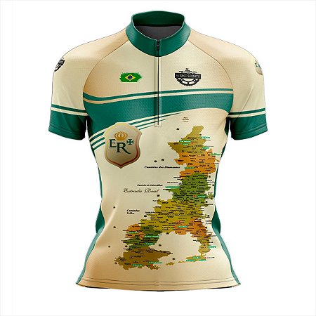 Camisa Ciclismo Feminina Manga Curta Rkc Sports Estrada Real uv+50