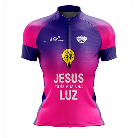 Camisa Ciclismo Feminina Manga Curta Rkc Sports Tu és UV+