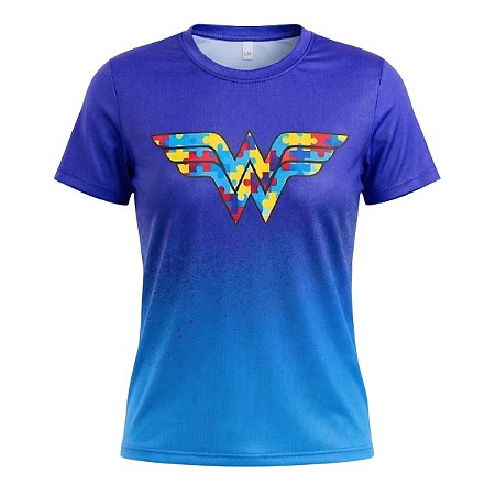 Camiseta Esportiva Feminina Rkc Sports Autismo Maravilha UV+50