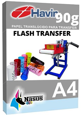 Papel HAVIR Transfer laser Rígido Alta VELOCIDADE de transferencia A4 90g -  Nasus ink - A loja mais técnica do Brasil!
