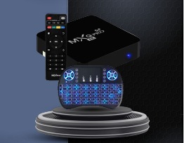 *PROMOÇÃO* TV BOX + MINI TECLADO C/LED