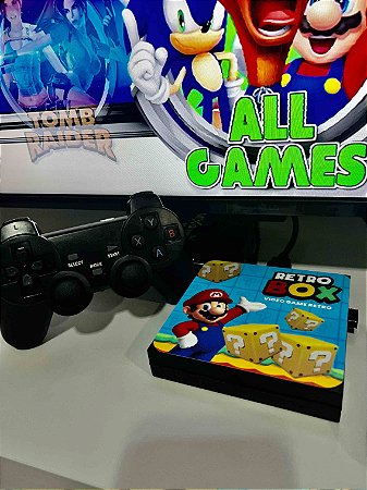 Console de videogame retro TV Box, Sem fio, 35000 + jogos, 3D, PS1