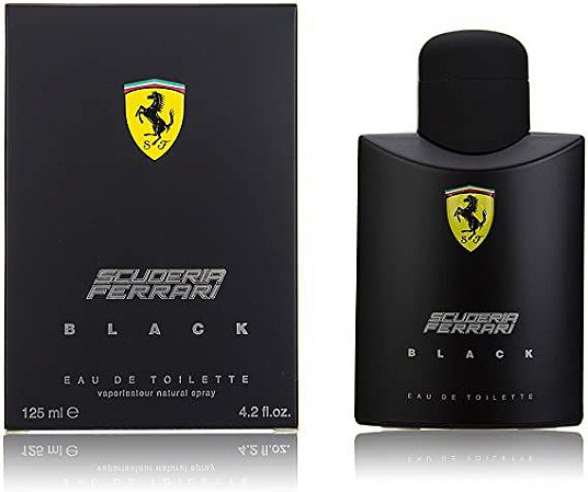 Scuderia Ferrari Black 125ml - Hyperion Importados - Iphones, Relógio,  Camisas, Perfumes, Carteiras, Camisas de Time, Acessórios