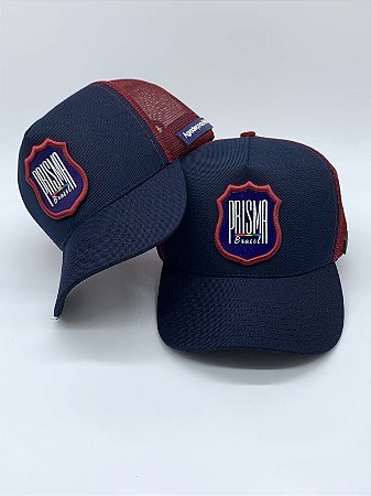 Boné Oficial Azul e Vermelho – Grupo Prisma Brasil