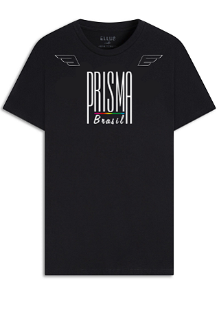 Camiseta masculina Prisma Brasil oficial T-SHIRT ELLUS ORIGINALS CLASSIC PRETO