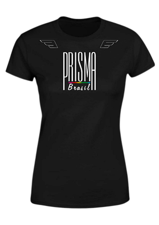 Camiseta feminina Prisma Brasil oficial T-SHIRT ELLUS ORIGINALS CLASSIC PRETO