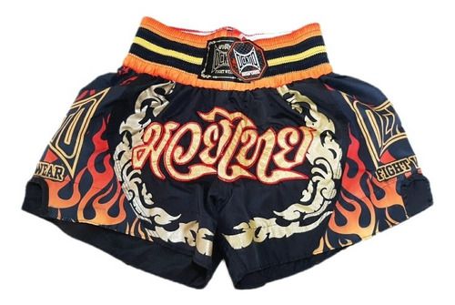 Short Muay Thai Estilo Tailandês Ockto Fire