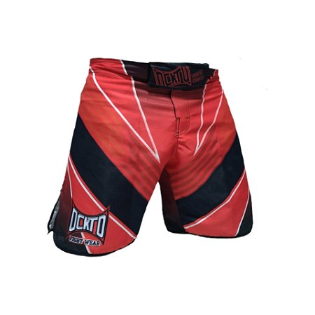 Short Bermuda Mma Muay Thai BJJ Ockto Ultimate Vermelho