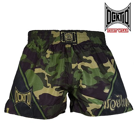 Short Muay Thai  Estilo Retrô Ockto Invictus I
