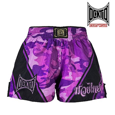 Short Muay Thai  Estilo Retrô Ockto Invictus IV