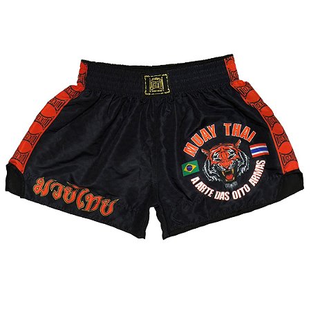 Short Muay Thai Estilo Retrô Ockto Tigre