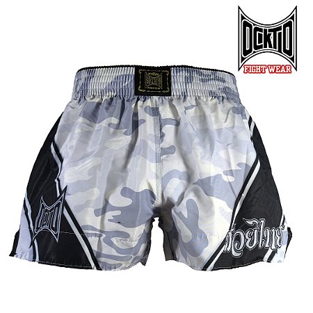 Short Muay Thai Estilo Retrô Ockto Invictus III