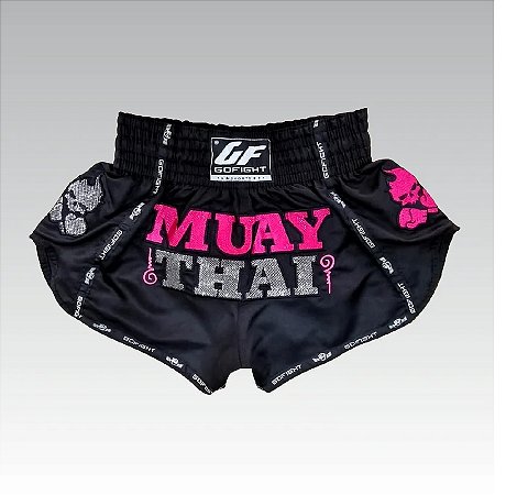 Short Muay Thai Estilo Tailandês SK Glove Go Fight