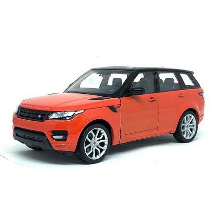 Miniatura Carro SUV Land Rover Range Rover Sport - Laranja - 1:24 - Welly