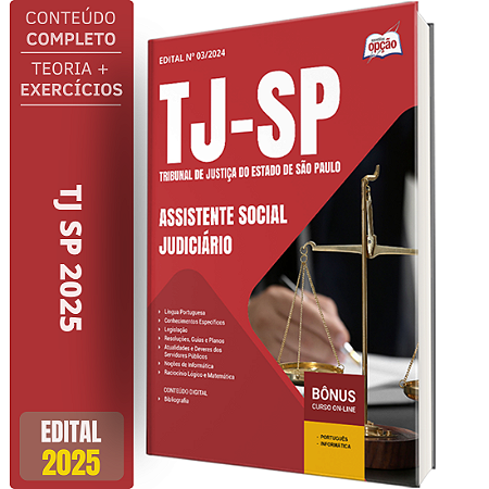 Apostila TJ SP 2025 - Assistente Social Judiciário