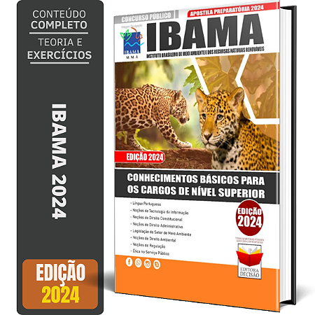 Apostila IBAMA 2024- Analista Ambiental e Administrativo - Matéria Comum a Todos os Cargos