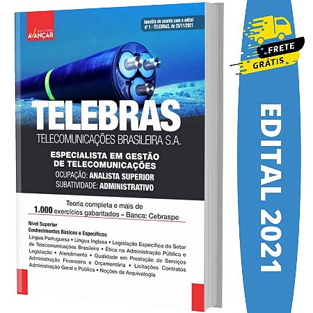 Apostila Concurso TELEBRAS Analista Superior Administrativo