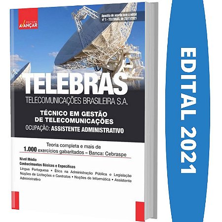 Apostila TELEBRAS Técnico Gestão Assistente Administrativo