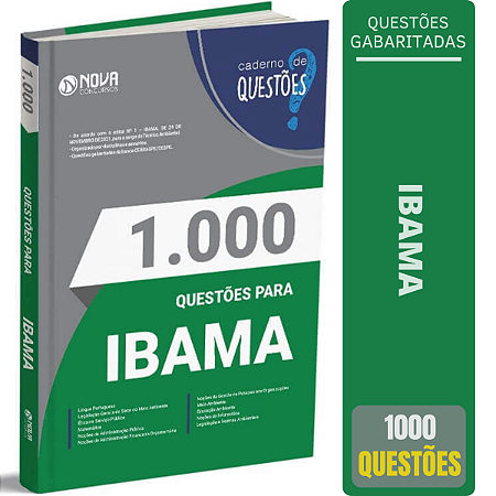 Apostila de Exercícios IBAMA - 1000 Questões - Técnico Ambiental