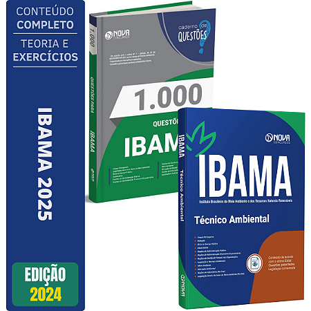 Kit Apostila IBAMA - Técnico Ambiental + Caderno de Questões