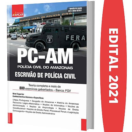 Apostila Concurso PC AM - ESCRIVÃO DE POLÍCIA CIVIL