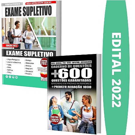 Kit Apostila Exame Supletivo + Caderno de Testes