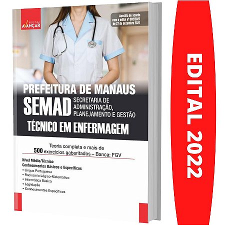 Apostila SEMAD - PREFEITURA DE MANAUS TÉCNICO EM ENFERMAGEM