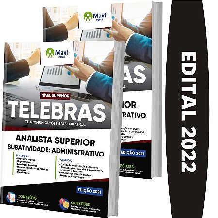 Apostila TELEBRAS - Analista - Subatividade: Administrativo