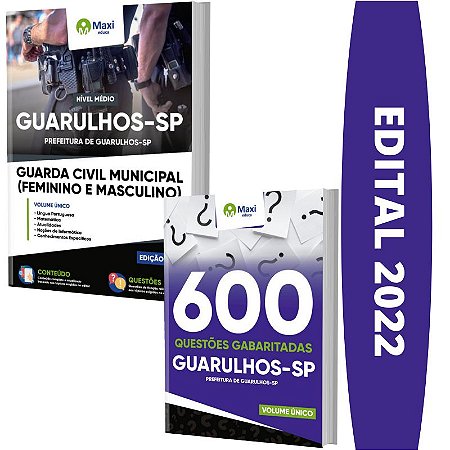 Kit Apostila Guarulhos SP Guarda Civil Municipal + Testes