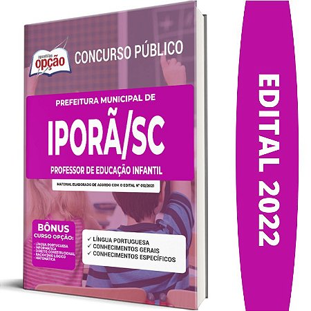 Apostila Iporã do Oeste SC - Professor de Educação Infantil