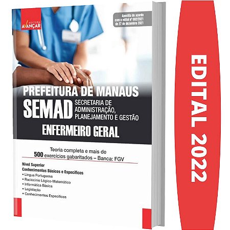 Apostila SEMAD - PREFEITURA DE MANAUS - ENFERMEIRO GERAL