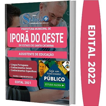 Apostila Iporã do Oeste SC - Assistente de Educação