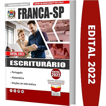 Apostila Concurso Franca SP - ESCRITURARIO