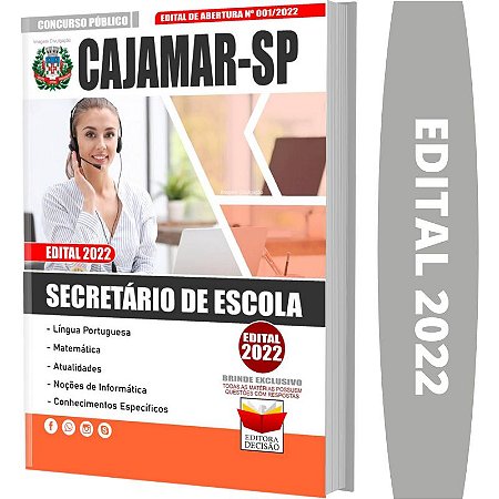 Apostila Concurso Cajamar SP - SECRETÁRIO DE ESCOLA