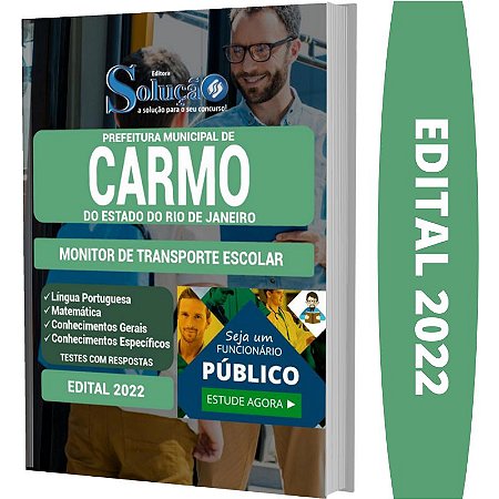 Apostila Concurso Carmo RJ - Monitor de Transporte Escolar