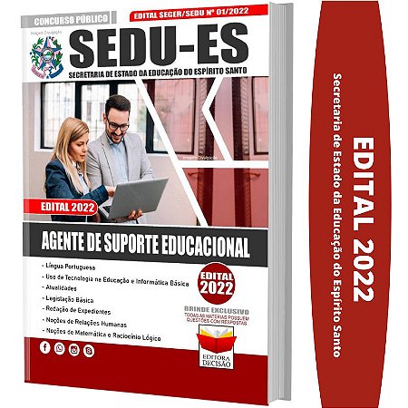 Apostila Concurso SEDU ES - Agente de Suporte Educacional