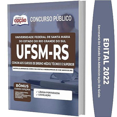 Apostila UFSM RS - Cargos de Ensino Médio Técnico e Superior