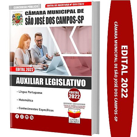 Apostila Câmara São José dos Campos SP Auxiliar Legislativo