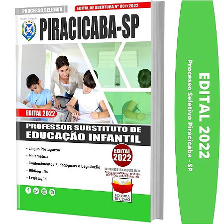Apostila Piracicaba SP - Professor Substituto Infantil